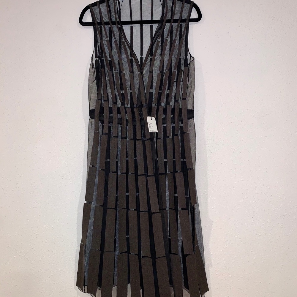 Akris bark sheer dress